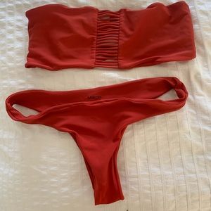 Mikoh strapless bathing suit